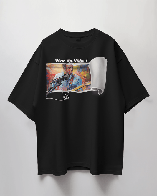 Premium Oversized French Terry Cotton 240 GSM Coldplay Concert T-Shirt – Luxury Art - Inspired Design - YORD