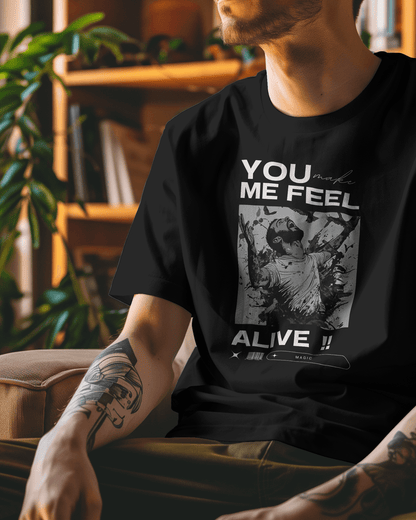 Premium Oversized French Terry Cotton Coldplay Concert T-shirt – 240 GSM - YORD