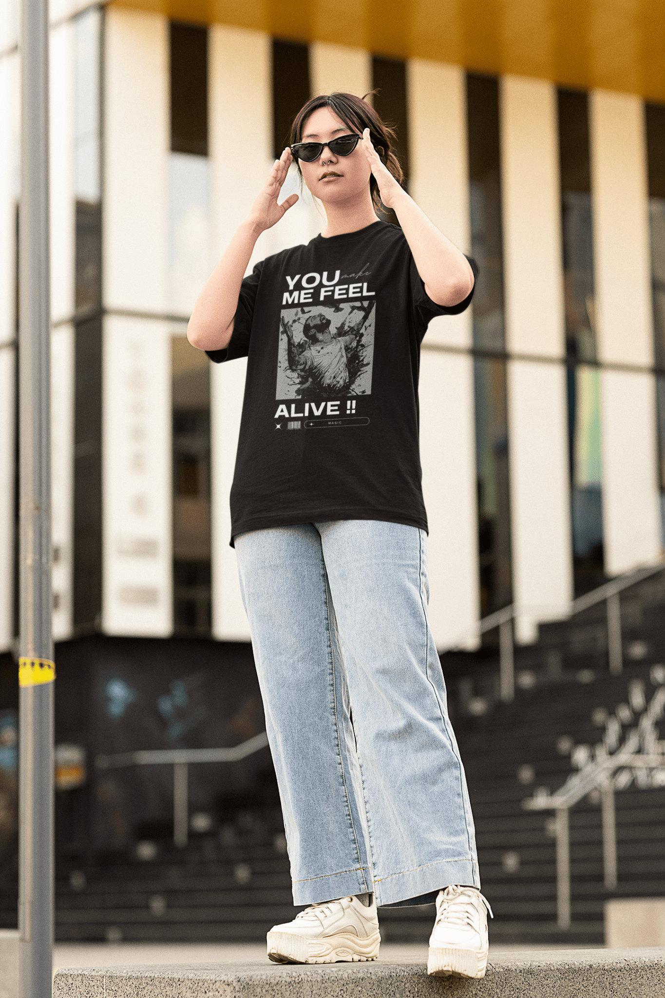 Premium Oversized French Terry Cotton Coldplay Concert T-shirt – 240 GSM - YORD