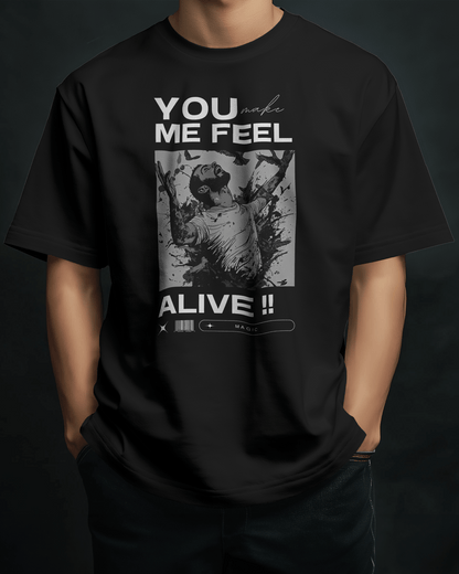 Premium Oversized French Terry Cotton Coldplay Concert T-shirt – 240 GSM - YORD