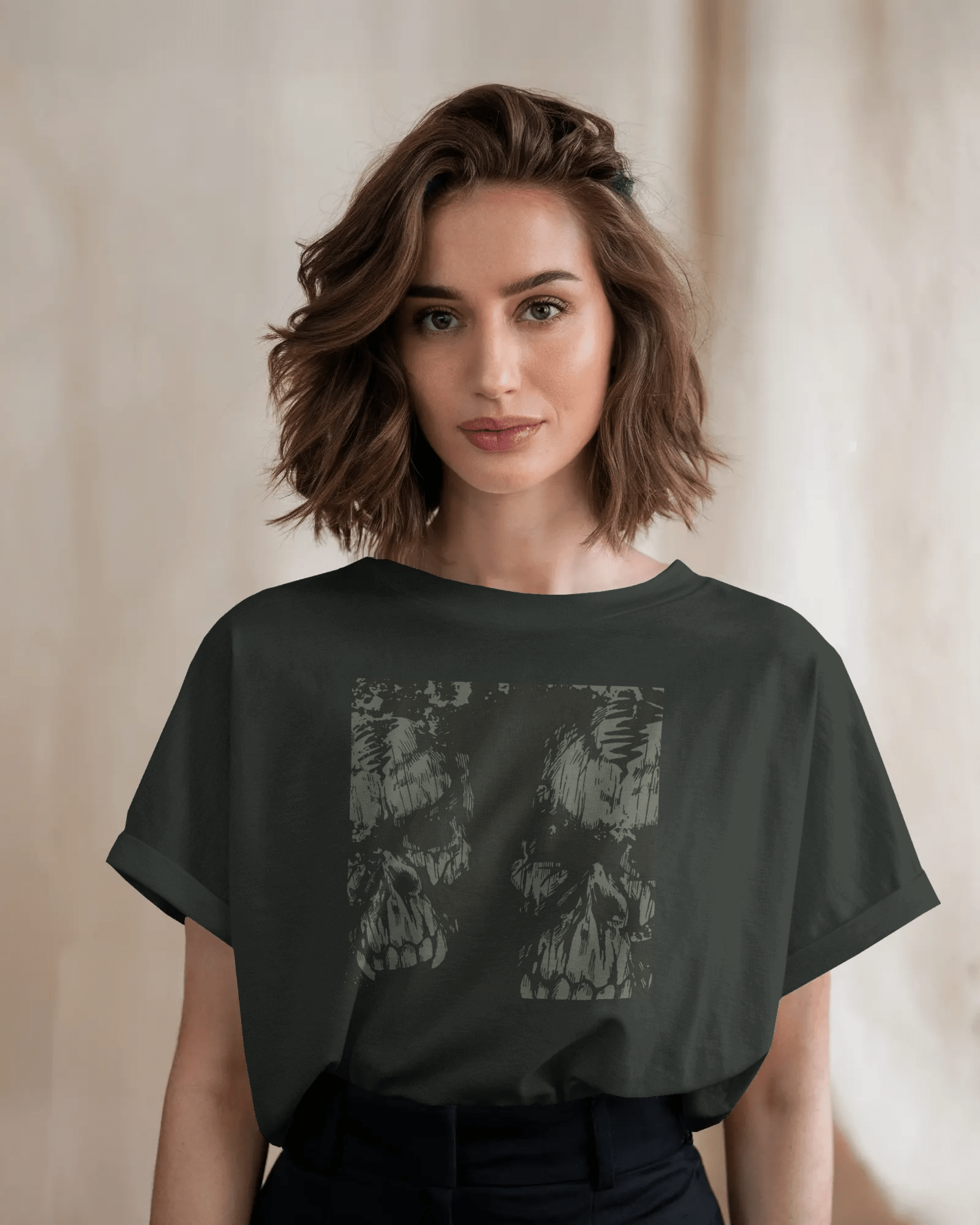 Premium Oversized Skull Graphic T-Shirt | Limited Edition - YORD