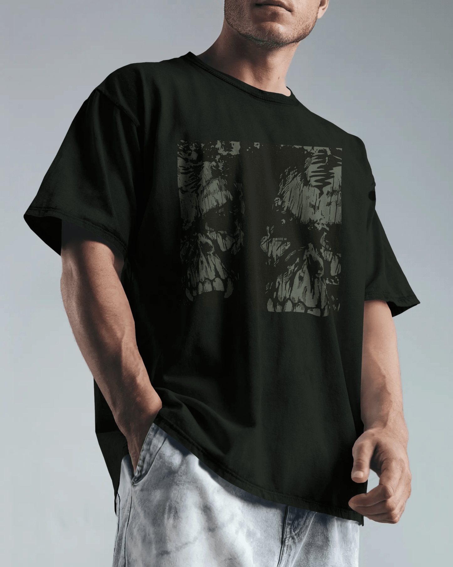 Premium Oversized Skull Graphic T-Shirt | Limited Edition - YORD