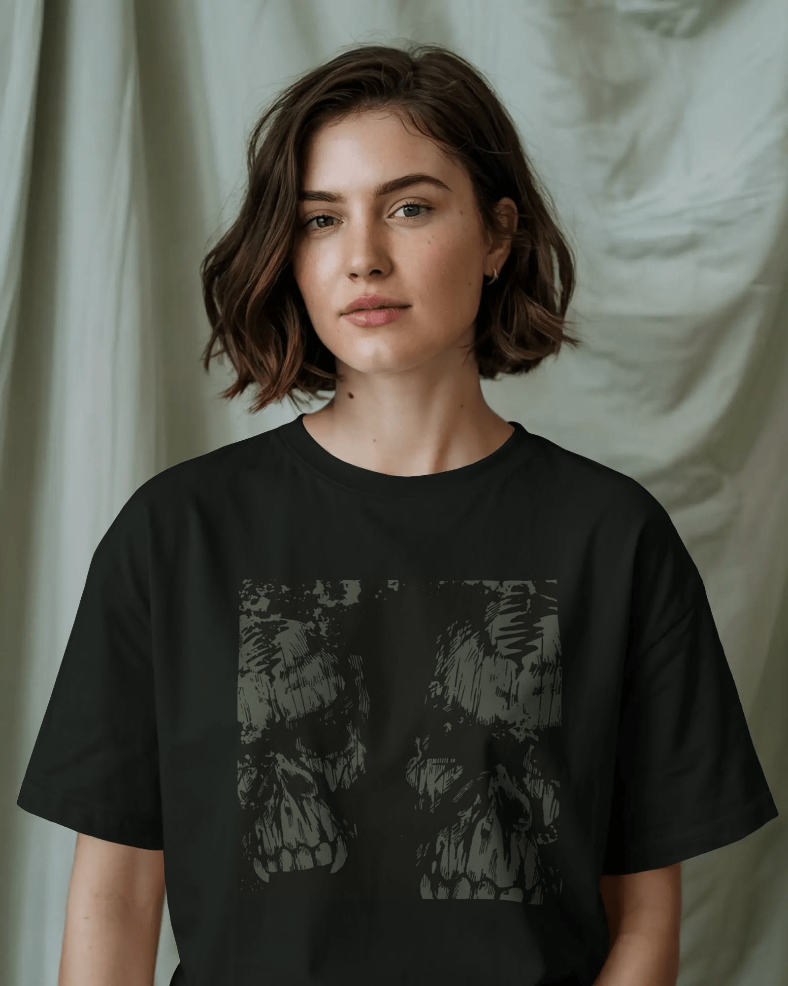 Premium Oversized Skull Graphic T-Shirt | Limited Edition - YORD