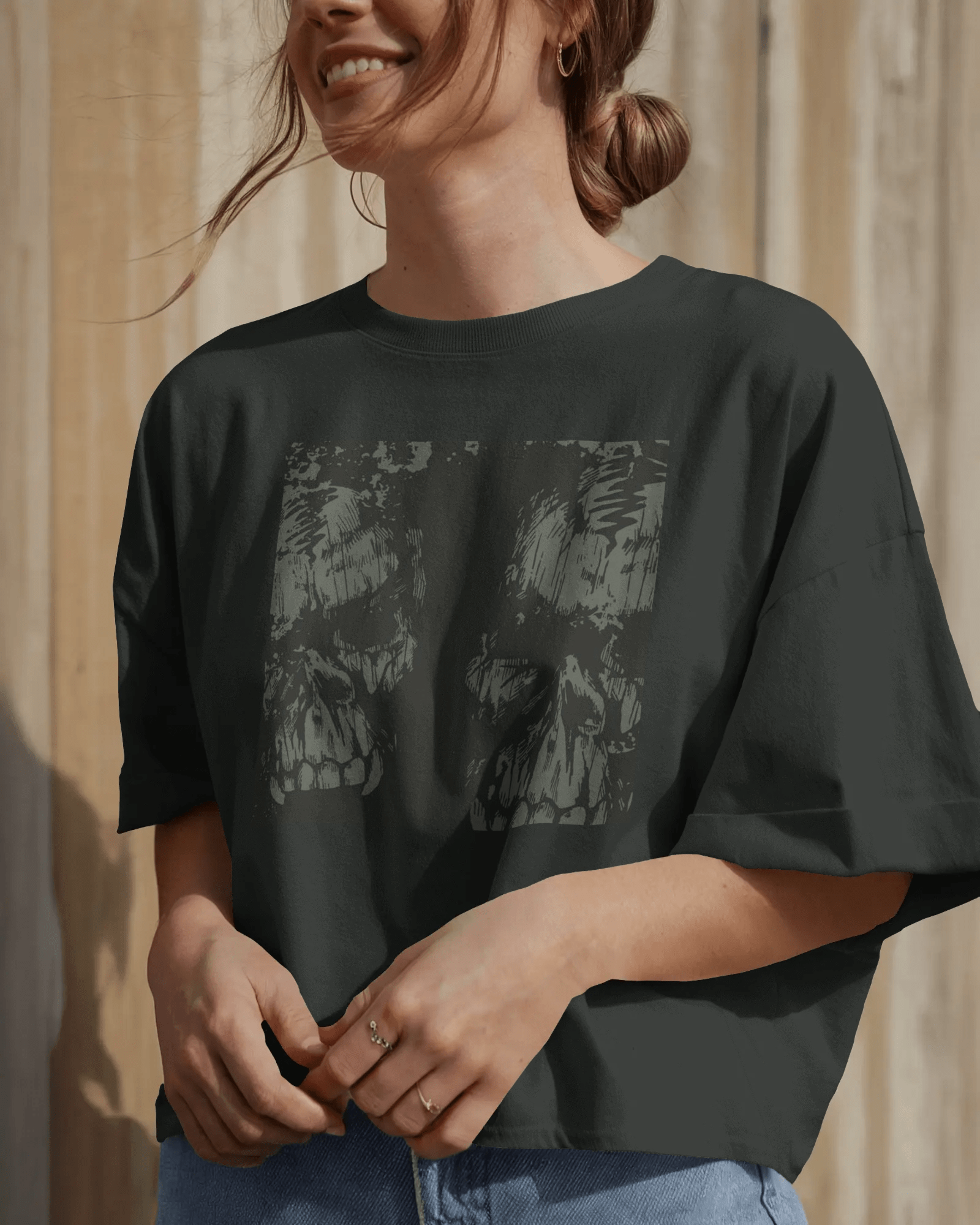 Premium Oversized Skull Graphic T-Shirt | Limited Edition - YORD