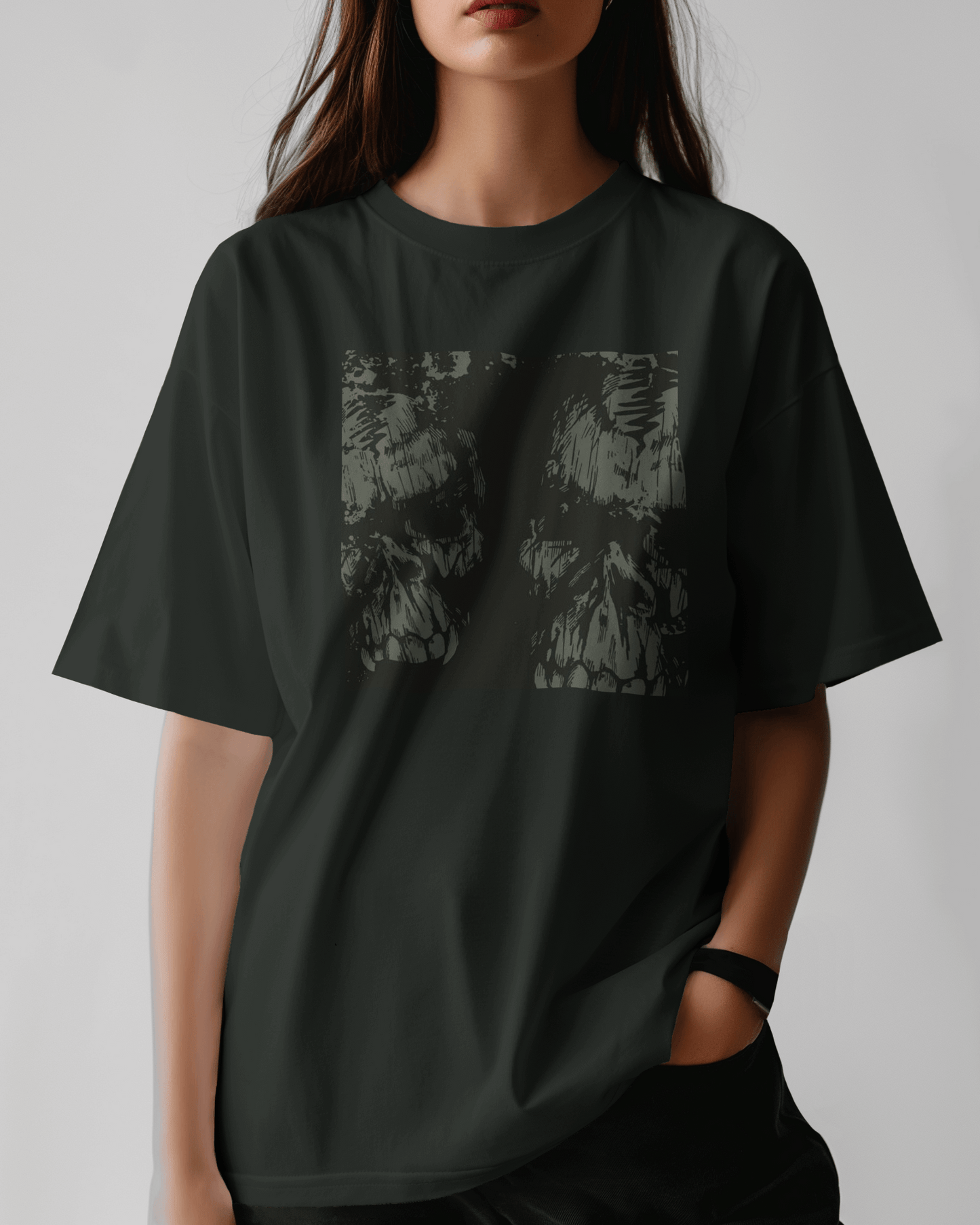 Premium Oversized Skull Graphic T-Shirt | Limited Edition - YORD