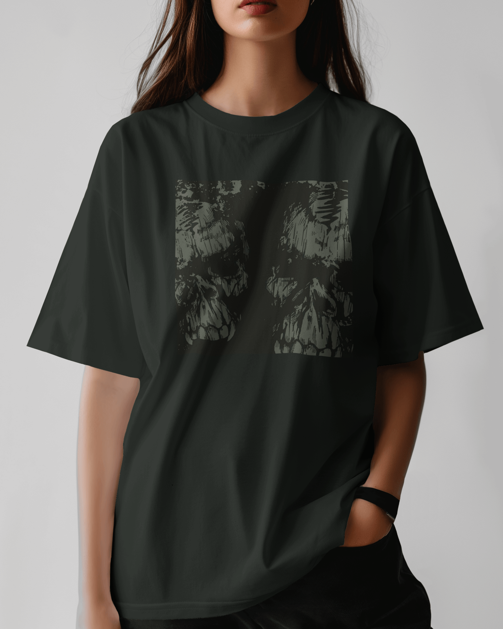 Premium Oversized Skull Graphic T-Shirt | Limited Edition - YORD