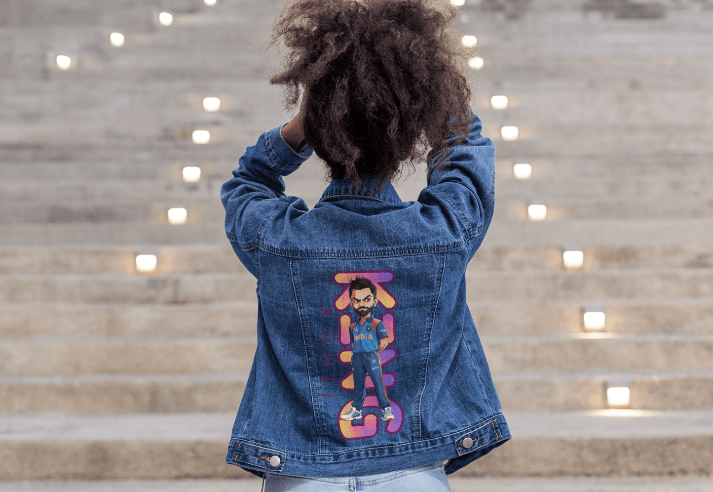 Premium RCB Indian Cricket Customized Denim Jacket - YORD