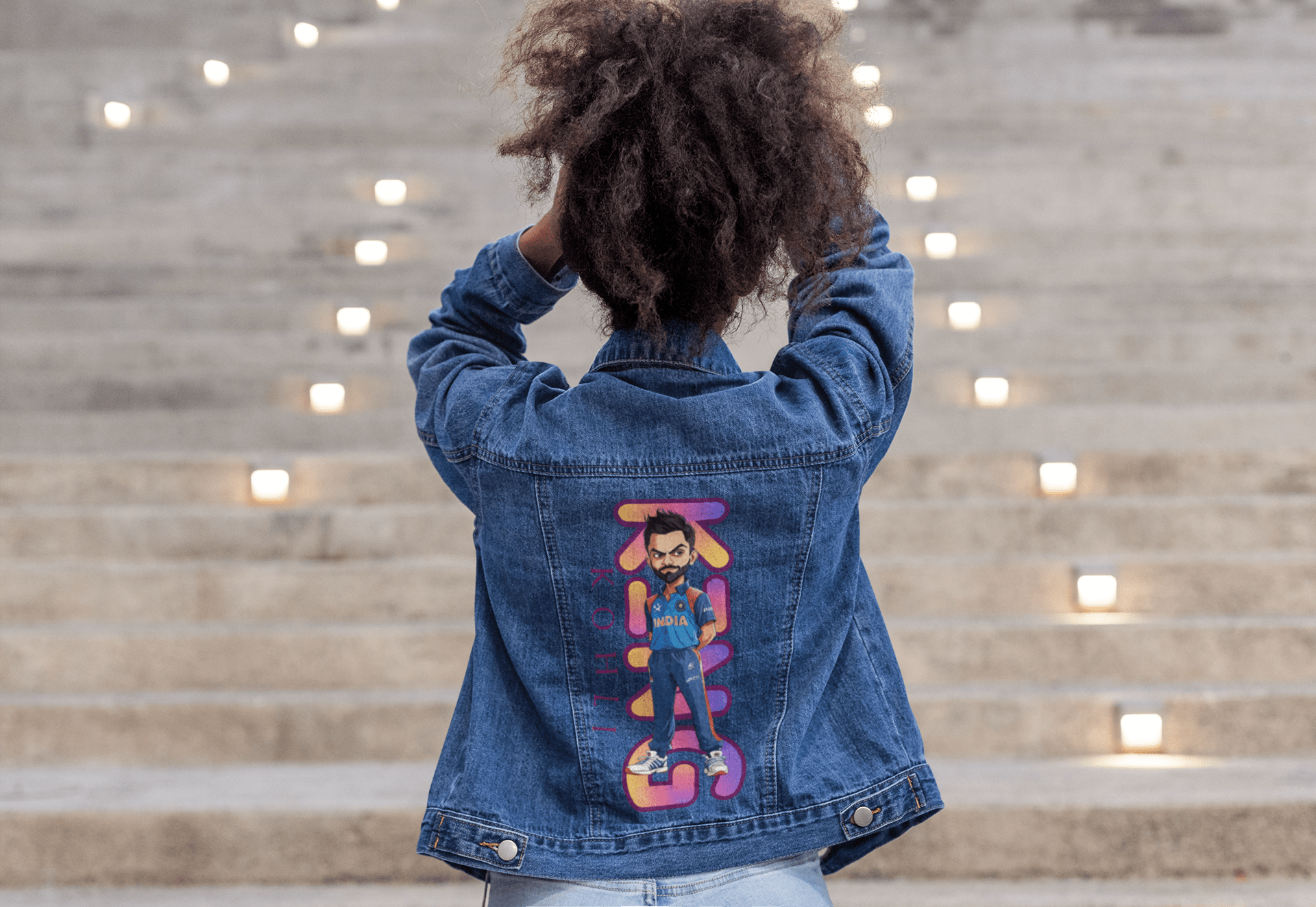 Premium RCB Indian Cricket Customized Denim Jacket - YORD