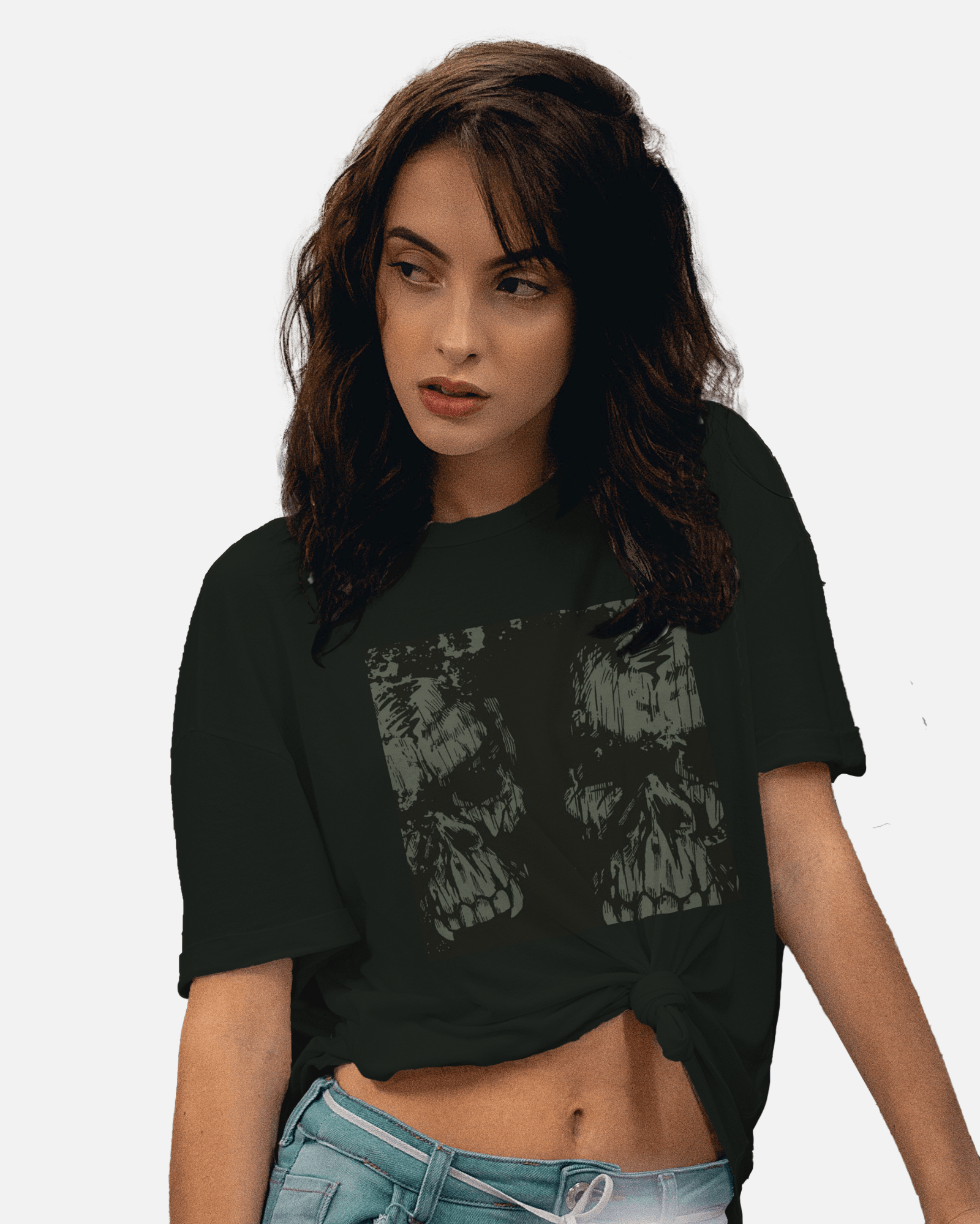 Premium Skull Illusion Graphic Dark T-shirt | Limited Edition - YORD