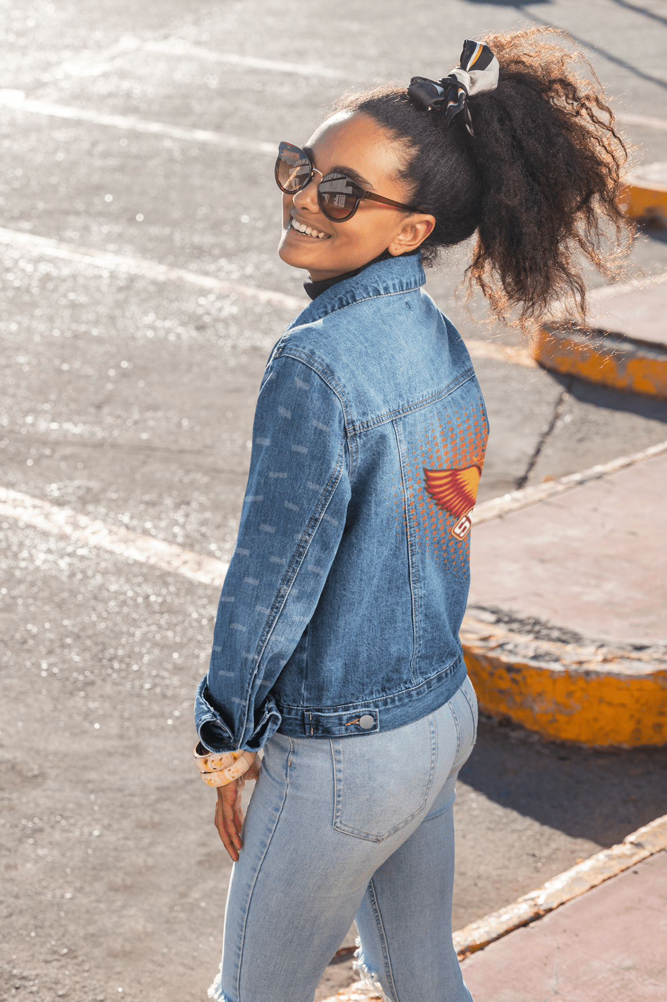 Premium SRH Sunrisers Hyderabad Logo Denim Jacket - YORD