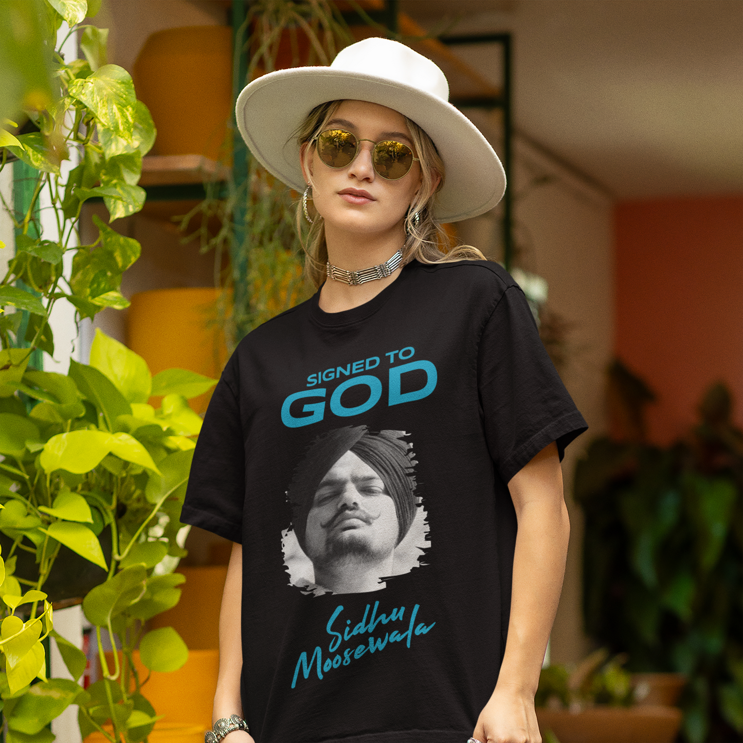 Premium Sidhu Moosewala 'Signed To GOD' Oversized T-shirt