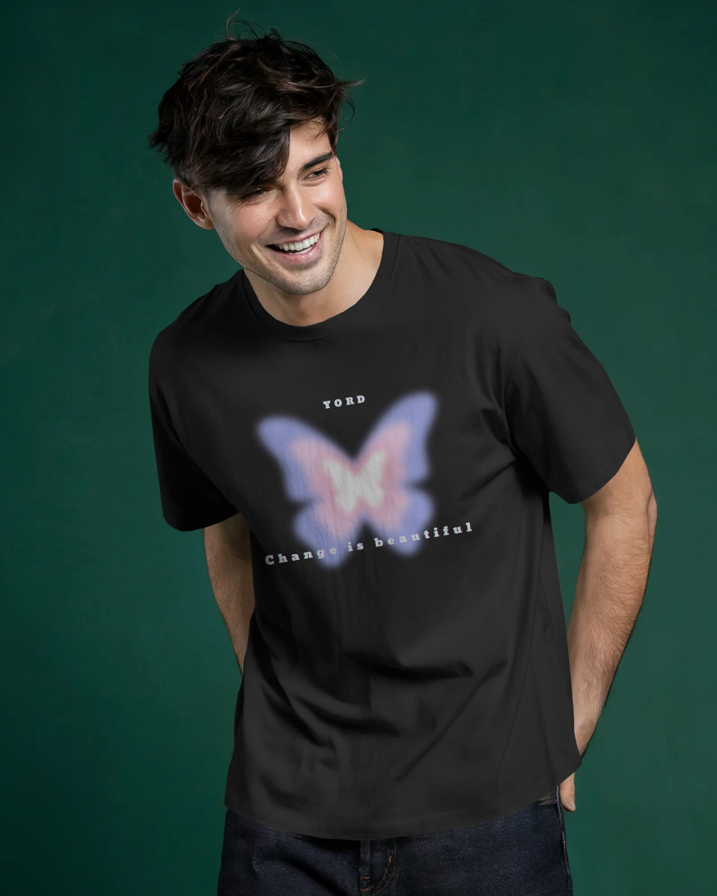 Premium Butterfly 'Change is Beautiful' Oversized T-shirt
