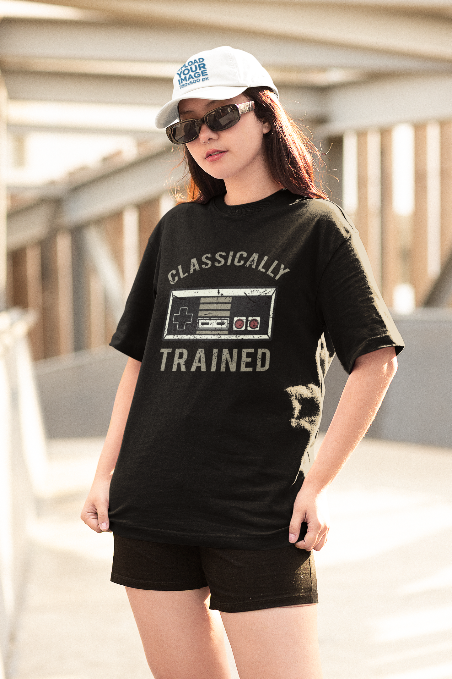 Premium Classically Trained Nintendo Controller Oversized T-shirt