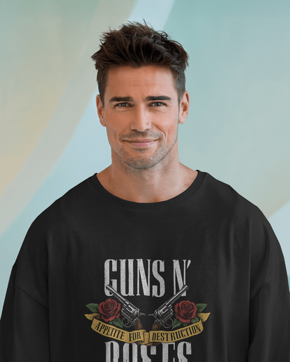 Premium Guns N' Roses Appetite For Destruction Oversized Tee