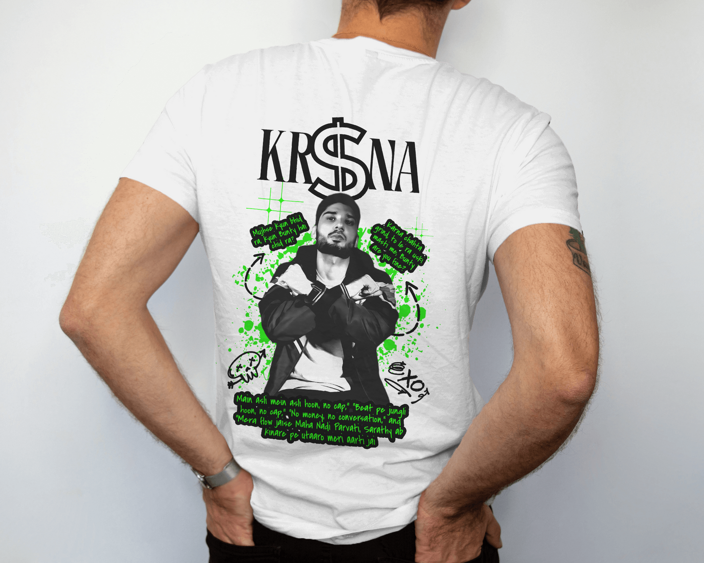 Premium KRSNA Graphic Typography Regular Fit T-shirt