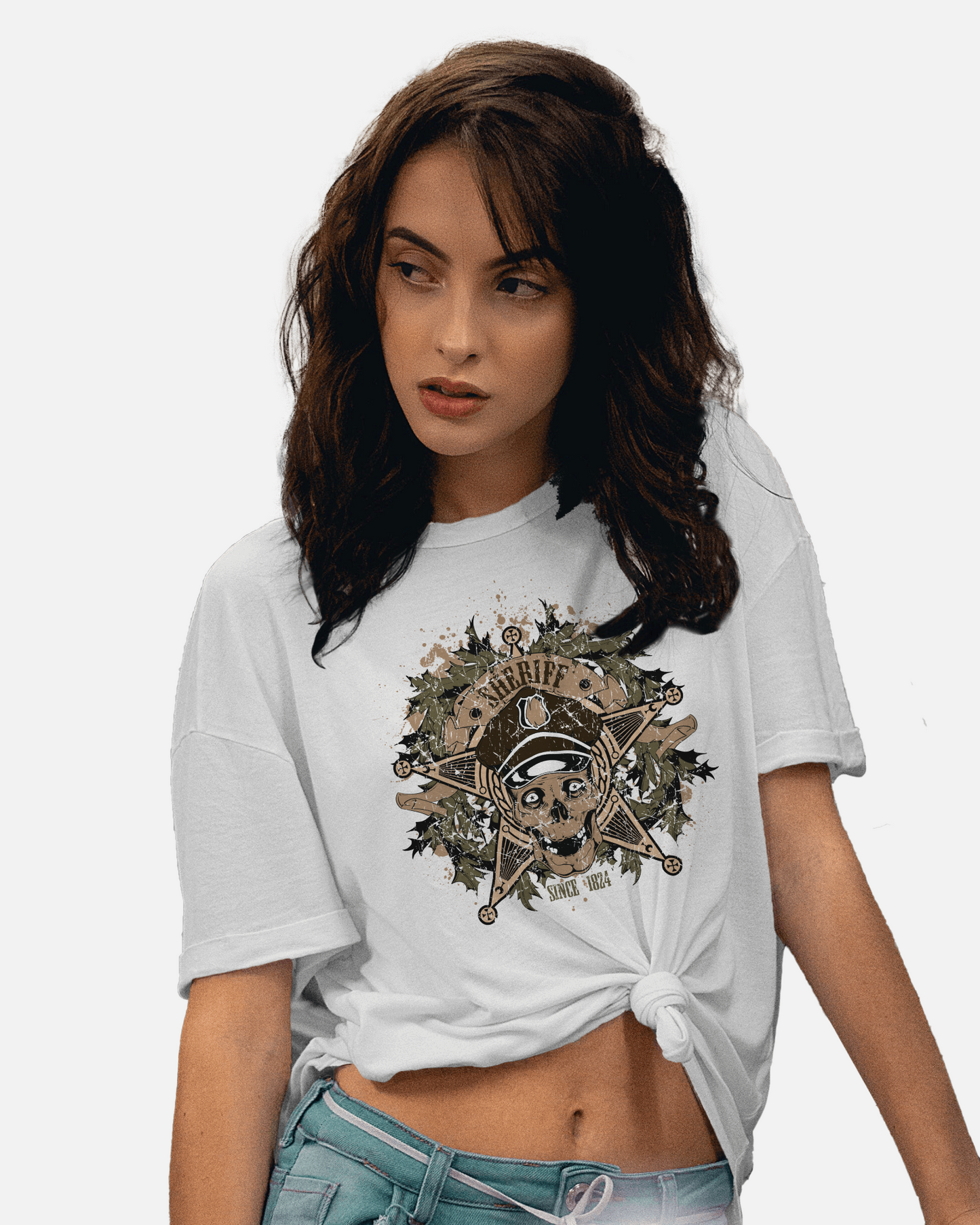 Premium Sheriff Skull Limited Edition Graphic T-shirt