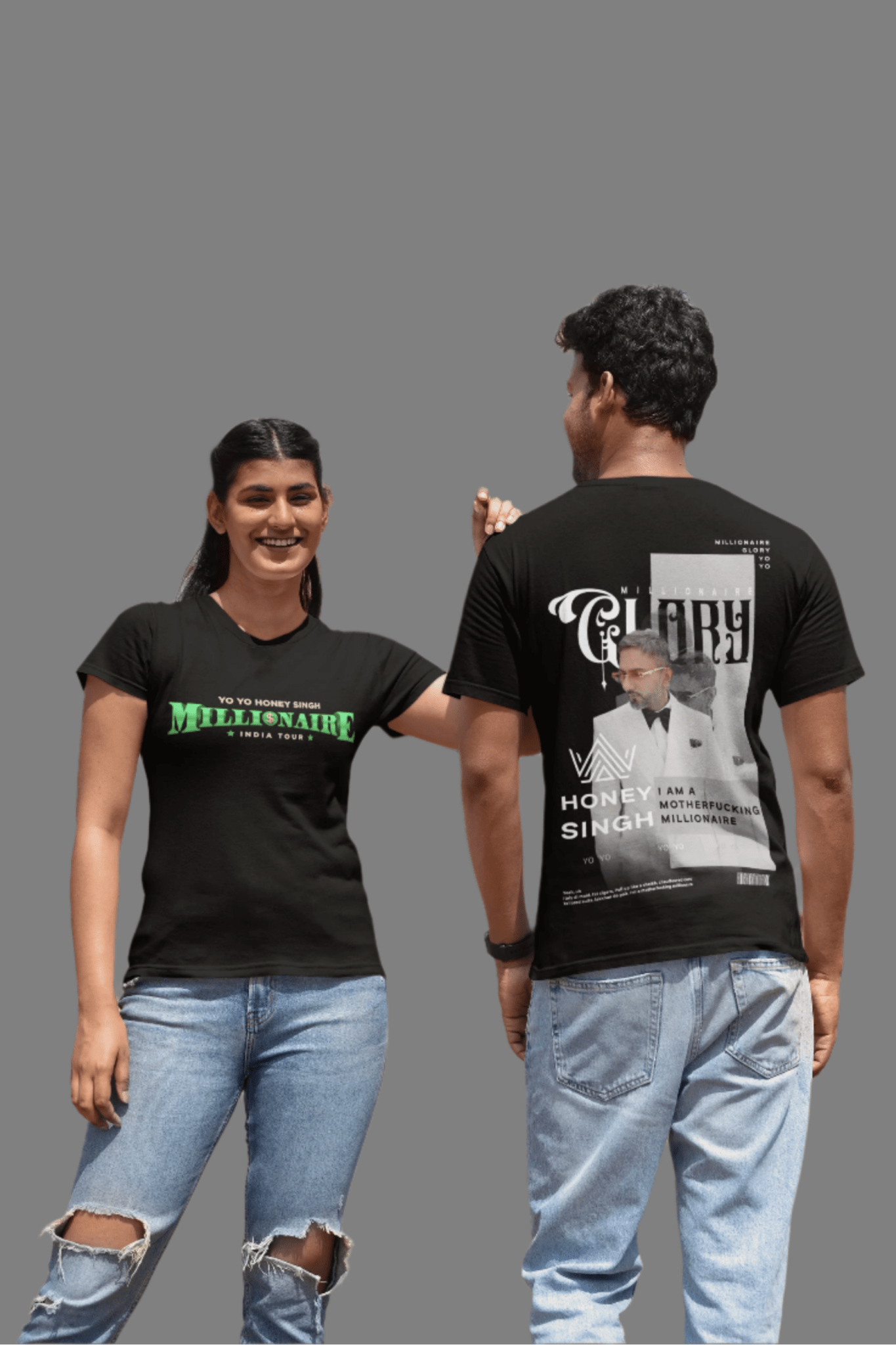 Yo Yo Honey Singh Premium Concert T-Shirt With TWO Fridge Magnets FREE - YORD