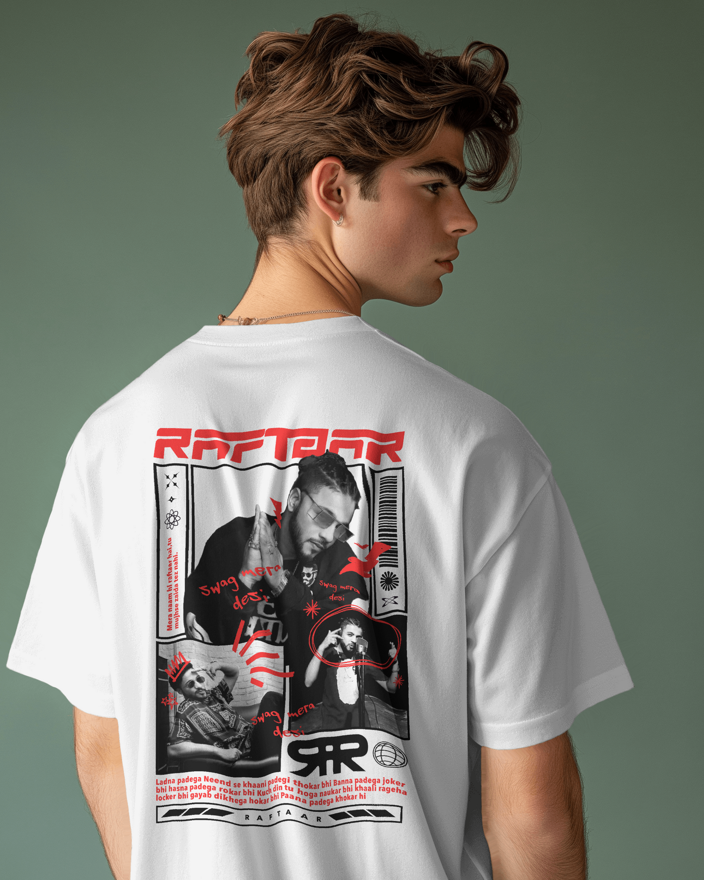 Premium Hand Painted  RAFTAAR Oversized T-shirt | Limited Edition
